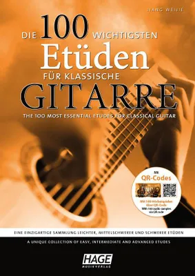 Obrázek produktu pro Die 100 wichtigsten Etüden für klassische Gitarre mit 2 CDs