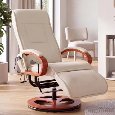 Produktbild von Relaxsessel Terni II mit Massage Leder, creme
