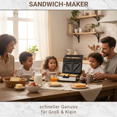 Immagine prodotto di Sandwichmaker mit Wechselplatten Gusto Antihaftbeschichtet