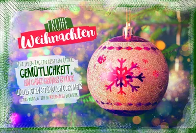 Produktbild von Weihnachten - Glückwunschkarte im Format 11,5 x 17 cm mit Umschlag