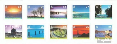 Produktbild von Briefmarken GB - Guernsey 2001 Mi 890I-899I Folienblatt (kompl.Ausg.) postfrisch Ansichten