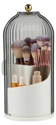 Productafbeelding van Draaibare Make-upborstelhouder Organizer met Deksel