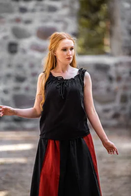 Produktbild von Ärmellose Sommerbluse "Adele" Schwarz XL