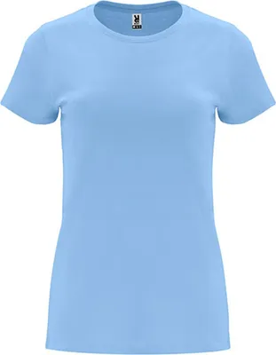 Produktbild von Roly CA6683 | Damen Capri T-Shirt, Tailliert und eng anliegend geschnitten - Farbe: 10 Sky Blue - Größe: L
