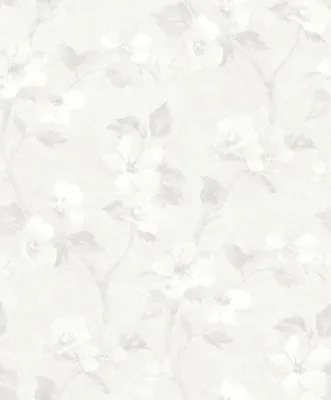 Obrázek produktu pro Borastapeter Tapeta světle šedé květy - 660240 - 53 cm x 10,05 m