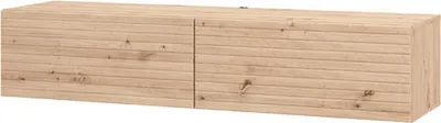Immagine prodotto di Dmora Mobile Porta tv Cedrasco 154x42x32h cm Marrone Rovere Nodi, un Ripiano 2 Ante