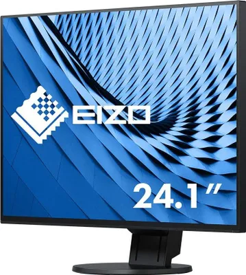 A product shot of a computer monitor.