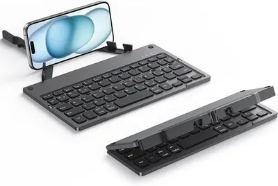 Obrázok produktu pre Skladacie bezdrôtové mini klávesnice pre iOS, Android a Windows s ultraplochým štandardným dizajnom