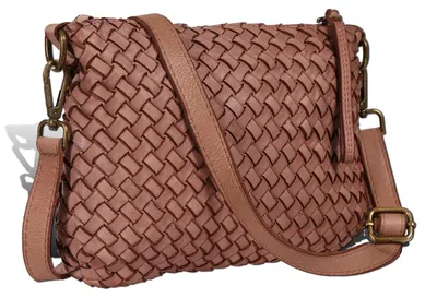 Image de Sac bandoulière pour femmes Toscanto, en cuir, couleur rose pâle, modèle D2OTT859UA5
