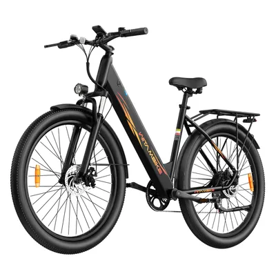 Imagen del producto de Bicicleta eléctrica urbana W28, ideal para el día a día, con motor de 250 W, batería de 36 V y 20 Ah, neumáticos de 29 pulgadas, frenos de disco mecánicos, capacidad máxima de carga de 120 kg, color