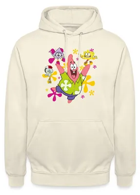 Produktbild von Spreadshirt The Patrick Star Show Patrick SpongeBob Thaddäus Uni Hoodie, S, Vanille-Milchshake