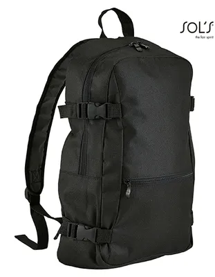 Produktbild von SOLs Bags 01394 | Backpack Wall Street Rucksack | 12,5 x 29 x 45 cm - Farbe: Black - Größe: 12,5 x 29 x 45 cm