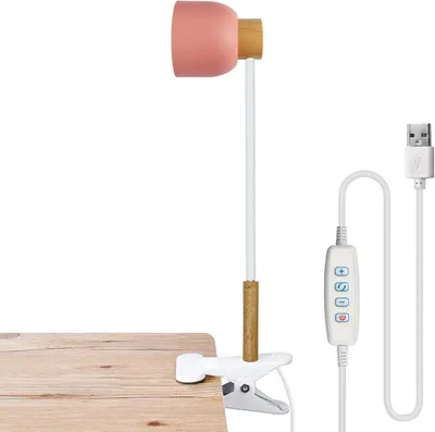 Image de LANMOU Lampe de bureau LED avec pince Rose 40cm
