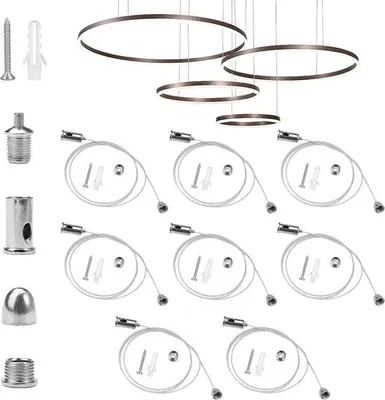 Obrázek produktu pro LED stropní svítidlo s ocelovým držákem kabelu – 1 m