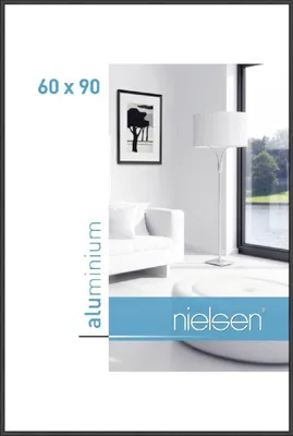 Produktbild von nielsen Aluminium Bilderrahmen Classic, 60x90 cm, Schwarz Matt