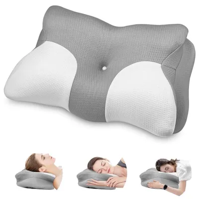 Produktbild von Ergonomisches Kopfkissen aus viskoelastischem Schaum für Nackenstütze