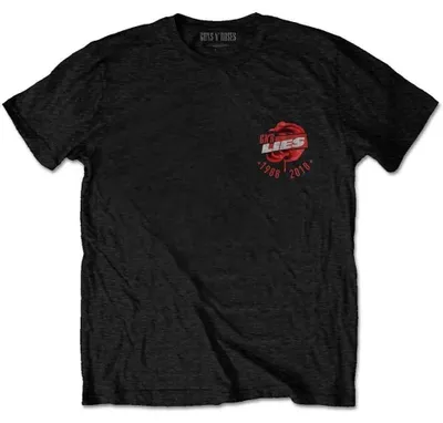 Obrázok produktu pre Guns N' Roses Lies Repeat/30 Years (Back Print) Black XL Tričko