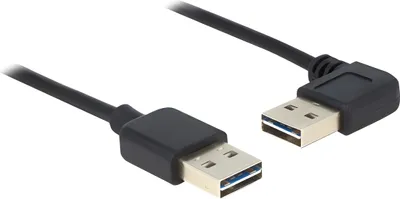 Produktbild von Delock Easy - USB-Kabel - USB (M) links/rechts abgewinkelt, umkehrbar bis USB (M)