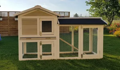 Produktbild von Hasenstall BIG BUNNY Kaninchenstall Hasenkäfig Holz Stall Käfig Hase Kaninchen