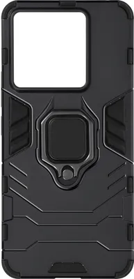 Produktbild von Hülle für Xiaomi Redmi Note 13 Pro Stoßfest Metallring Halterung – Schwarz
