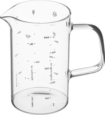 Produktbild von Weis 18526, 0,5 l, ml, Borosilikatglas, Transparent, 130 mm, 80 mm