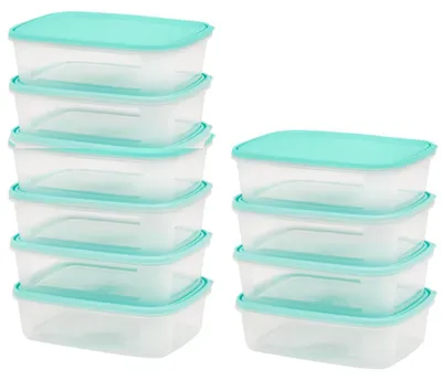 10er-Pack luftdichte Vorratsbehälter 1000 ml, Meal Prep, mikrowellengeeignet
