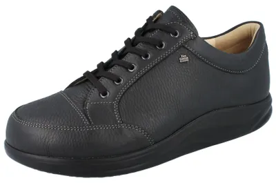 Productafbeelding van FINN COMFORT FINNAMIC Huelva heren veterschoenen, zwart, glad leer met genarfte details - Maat: UK 8,5