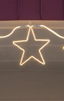 Produktbild von Star Trading 491-83-1, Leichte Dekorationsfigur, Weiß, IP44, Stern, 120 Glühbirne(n), LED