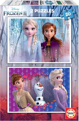 Produktbild von Educa - Puzzle 2x20 Frozen - 40-99 dielov
