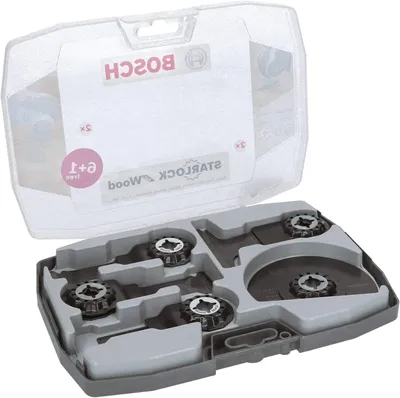 Image de Coffret de menuiserie Starlock pour outils multi-fonctions 7 pièces - BOSCH - 2608664623