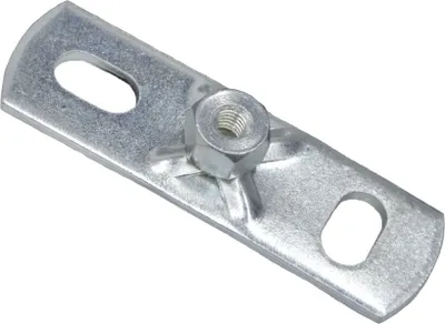 Produktbild von BIS Wandplatte 670, 80x25x3 mm, M6
