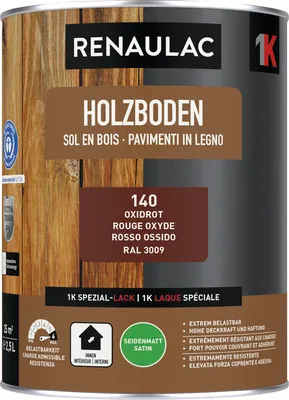 Produktbild von RENAULAC Holzbodenfarbe seidenmatt oxid 2.5 l