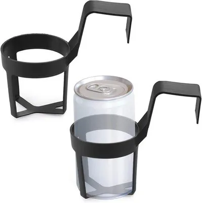 Produktbild von Famanu Becherhalter Set - Multifunktional, Schwarz, Kunststoff