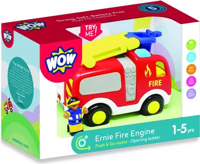 Obrázok produktu pre WOW Toys hasičské auto Ernie Hasičské auto hračka oranžová