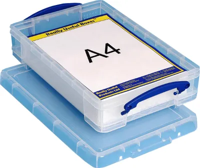 Produktbild von Really Useful Box Aufbewahrungsbox 4 Liter, transparent klar