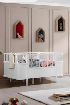 Produktbild von Stilvoll Kinderbett Holz Hochwertig Bett Weiß Farbe Exklusive Möbel neu