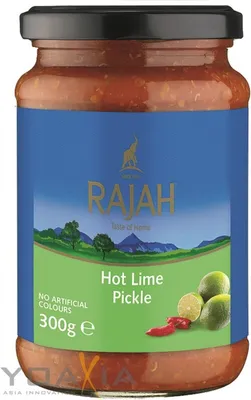 Produktbild von RAJAH scharf eingelegte Limetten (300g) | Hot Lime Pickle