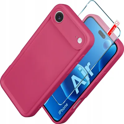 Obrázek produktu pro Etui do iPhone Air CASE silikonowe MATOWE + SZKŁO 9H