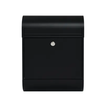 Produktbild von MEFA Briefkasten RUBY 864 Tiefschwarz, Struktur, Postkasten + Sicherheitsschloss