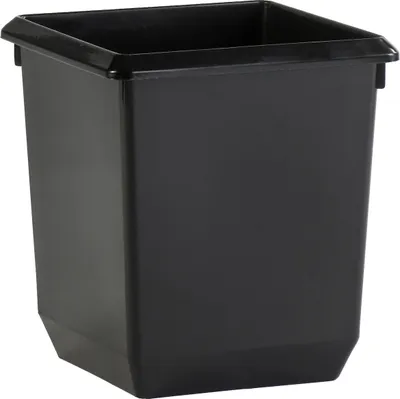 Produktbild von VEPA -Mülleimer - Papierkasten Plastik Quadrat S 31cm High Black | 1 Stück