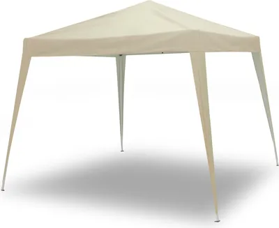 Produktbild von Faltpavillon Partyzelt 3x3m Gartenzelt Popup Zelt Transporttasche Beige Creme
