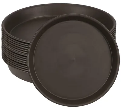 Immagine prodotto di Omgoods - Set di 10 sottovasi marroni per piante, diametro 30 cm