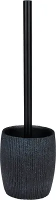 Produktbild von alpina Klobürste mit Klobürstenhalter WC Bürstengarnitur - Toilettenbürstenhalter mit Toilettenbürste Schwarz