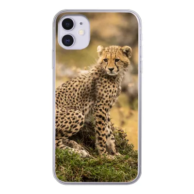 Produktbild von MuchoWow® Handyhülle Schutzhülle Hülle für iPhone 11 Leopard - Wald - Tier Silikon Softcase Handy Hülle - Handytasche