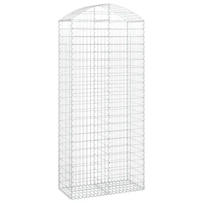 Produktbild von Gabione mit Hochbogen 100x50x220/240 cm Verzinktes Eisen