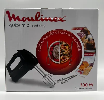Zdjęcie produktu dla Moulinex Quick Mix HM3108B1 Handmixer 300 W schwarz
