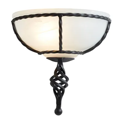 Zdjęcie produktu dla Kinkiet dekoracyjny Pembroke czarny 1xE27x60W metal wym:26x26x13cm IP20 Elstead