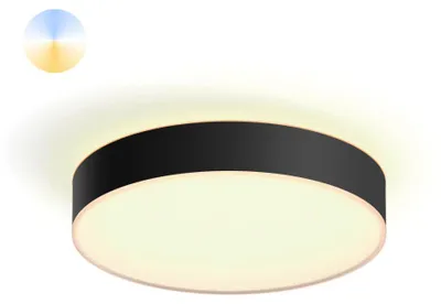 Productafbeelding van Plafondlamp Hue Enrave M - White Ambiance Ø 38,1cm zwart