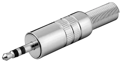 Immagine prodotto di goobay Klinkenstecker 3,5 mm stereo Metallausführung mit Knickschutz (Bulk)