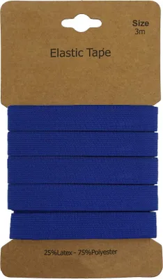 Produktbild von Gummiband 3m x 10mm Gummilitze Gummi elastisches Band Flachgummi Farbwahl